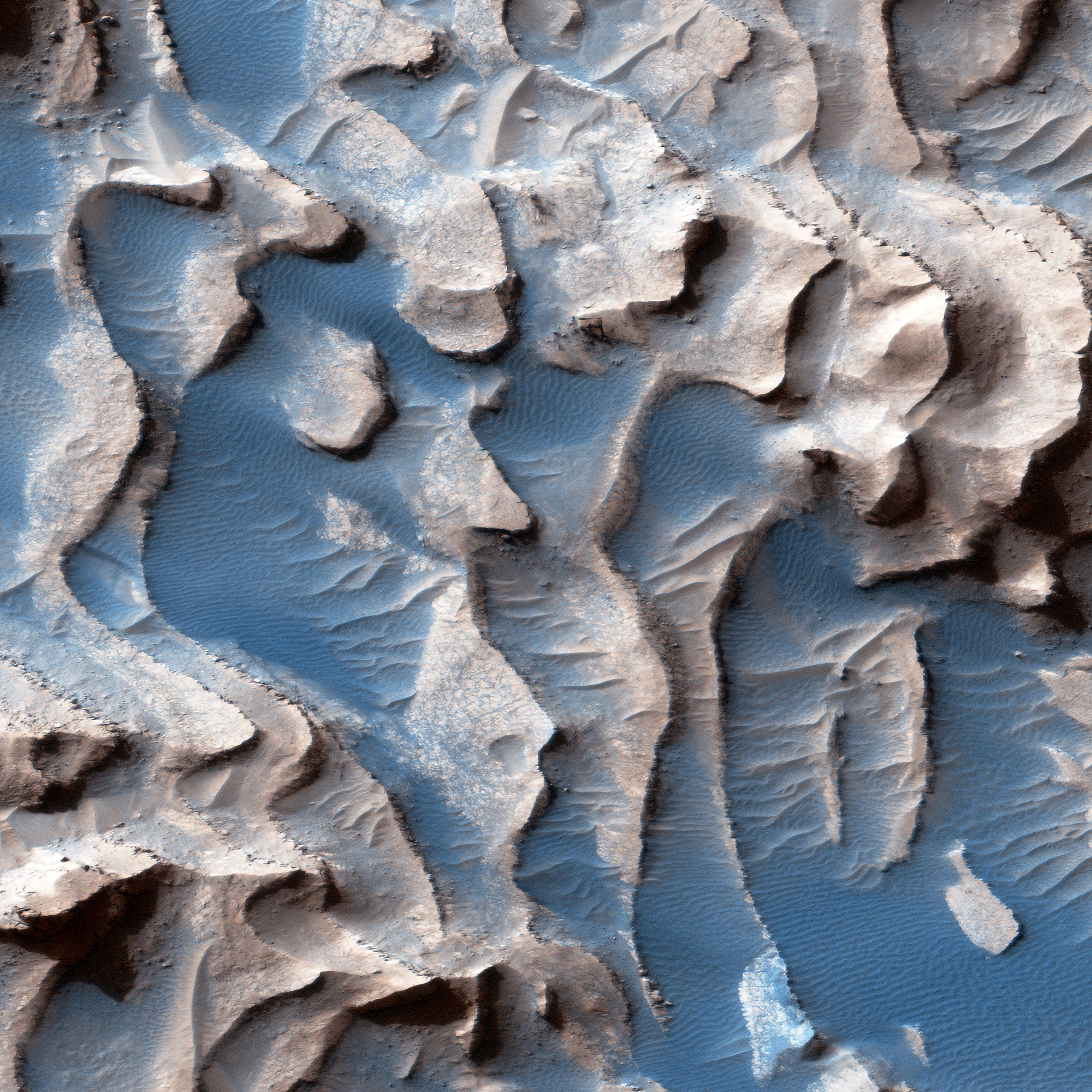 8K Mars ¦ Danielson Crater Print ¦ Satin Print (300gsm) - Image 3