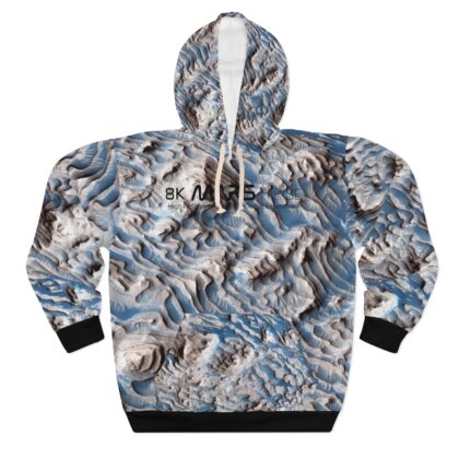8K Mars ¦ Danielson Crater Print ¦ AOP Unisex Pullover Hoodie