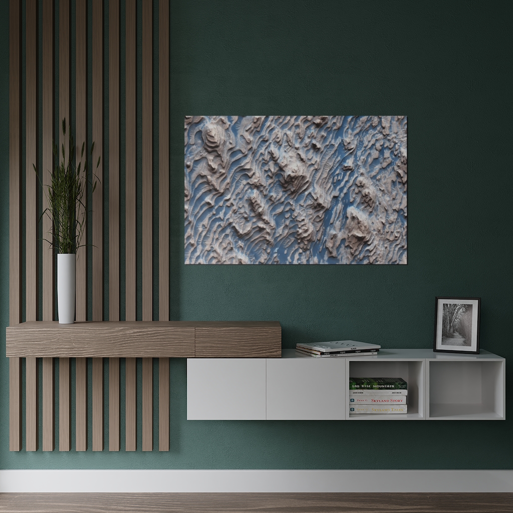 8K Mars ¦ Danielson Crater Print ¦ Satin Print (300gsm) - Image 4