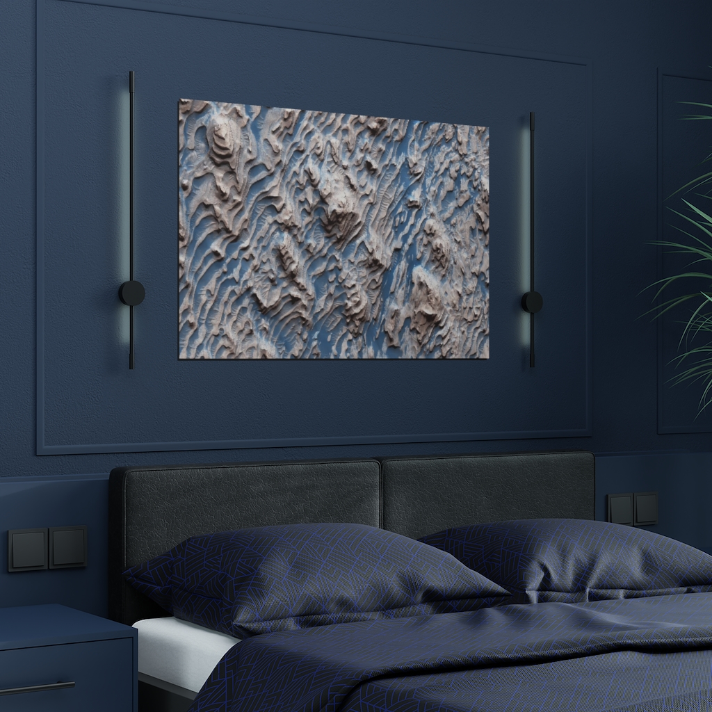 8K Mars ¦ Danielson Crater Print ¦ Satin Print (300gsm) - Image 5