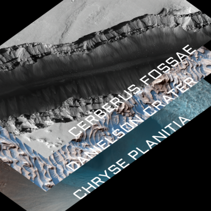 8K MARS ¦ AI Refined Image Pack 2 ¦ Cerberus Fossae, Danielson Crater, Chryse Planitia