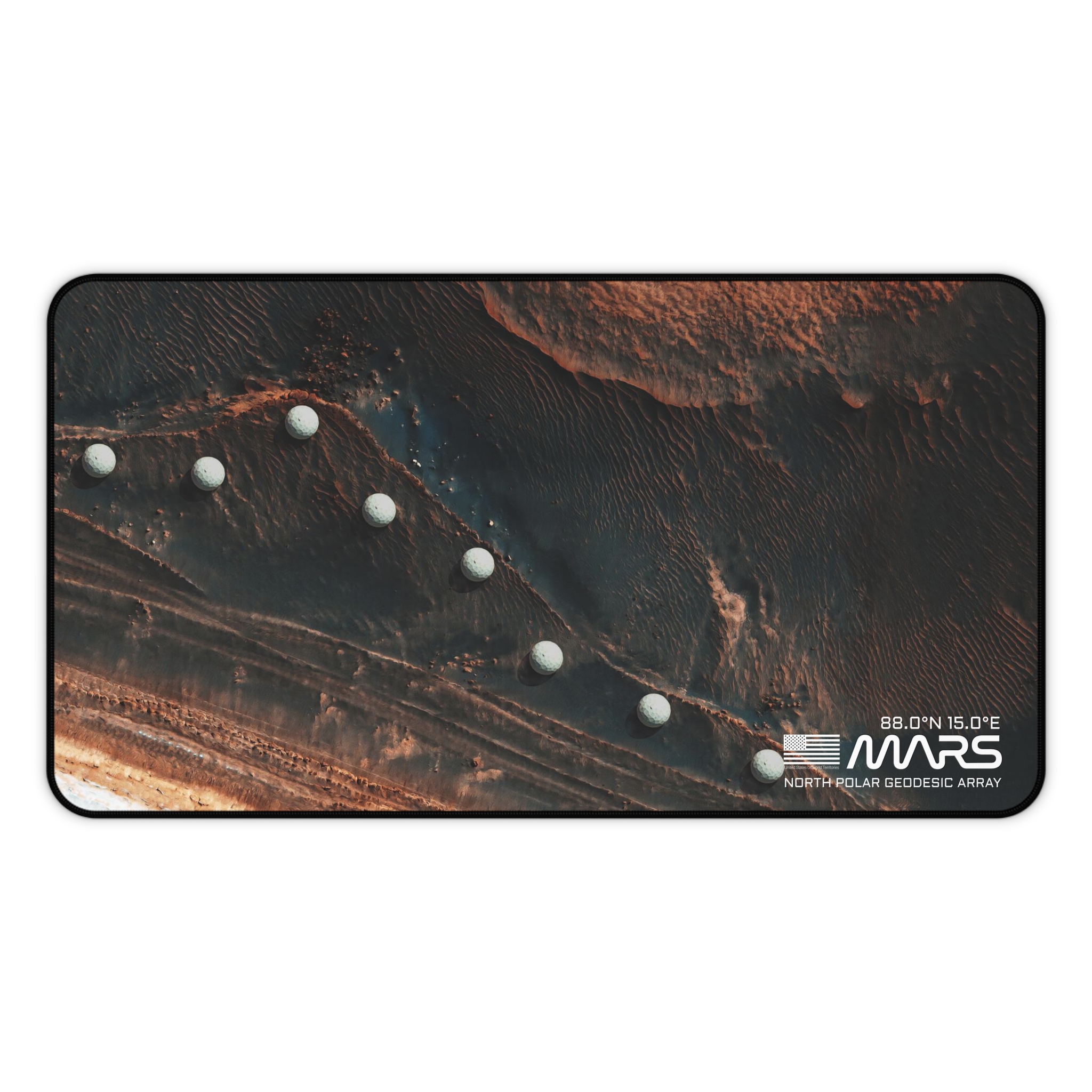 Mars Terrain Futuristic Domes Desk Mat / Nasa Mars Planet Satellite Photograph / Planet Mars / Space Exploration - Image 7
