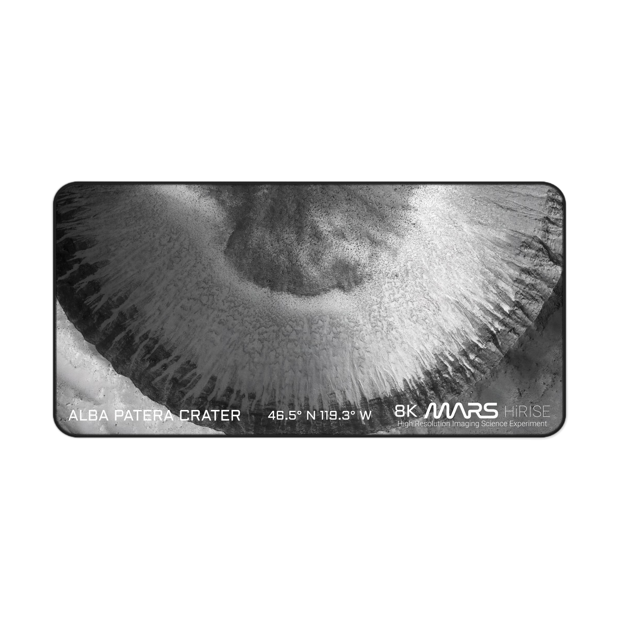 Alba Patera Crater Desk Mat / 8K Mars HiRise Satellite Image / NASA Mars Mission - Image 11