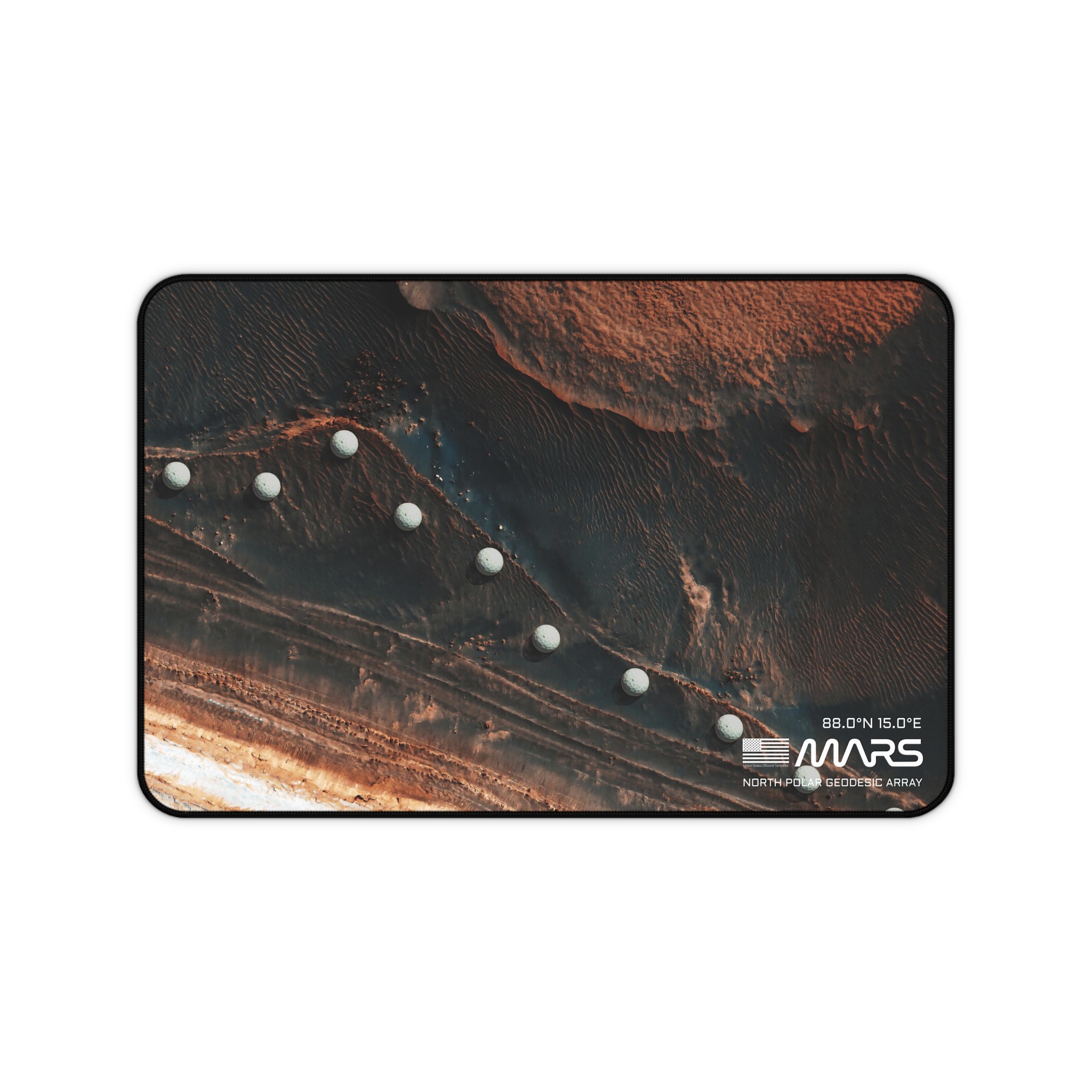 Mars Terrain Futuristic Domes Desk Mat / Nasa Mars Planet Satellite Photograph / Planet Mars / Space Exploration - Image 2