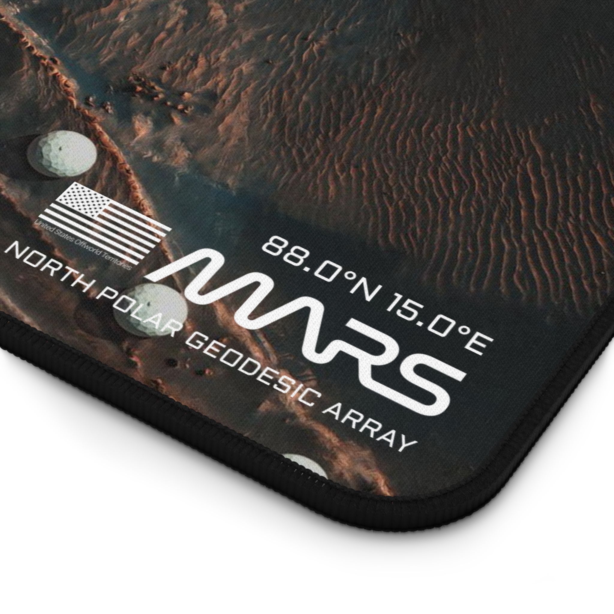 Mars Terrain Futuristic Domes Desk Mat / Nasa Mars Planet Satellite Photograph / Planet Mars / Space Exploration - Image 5