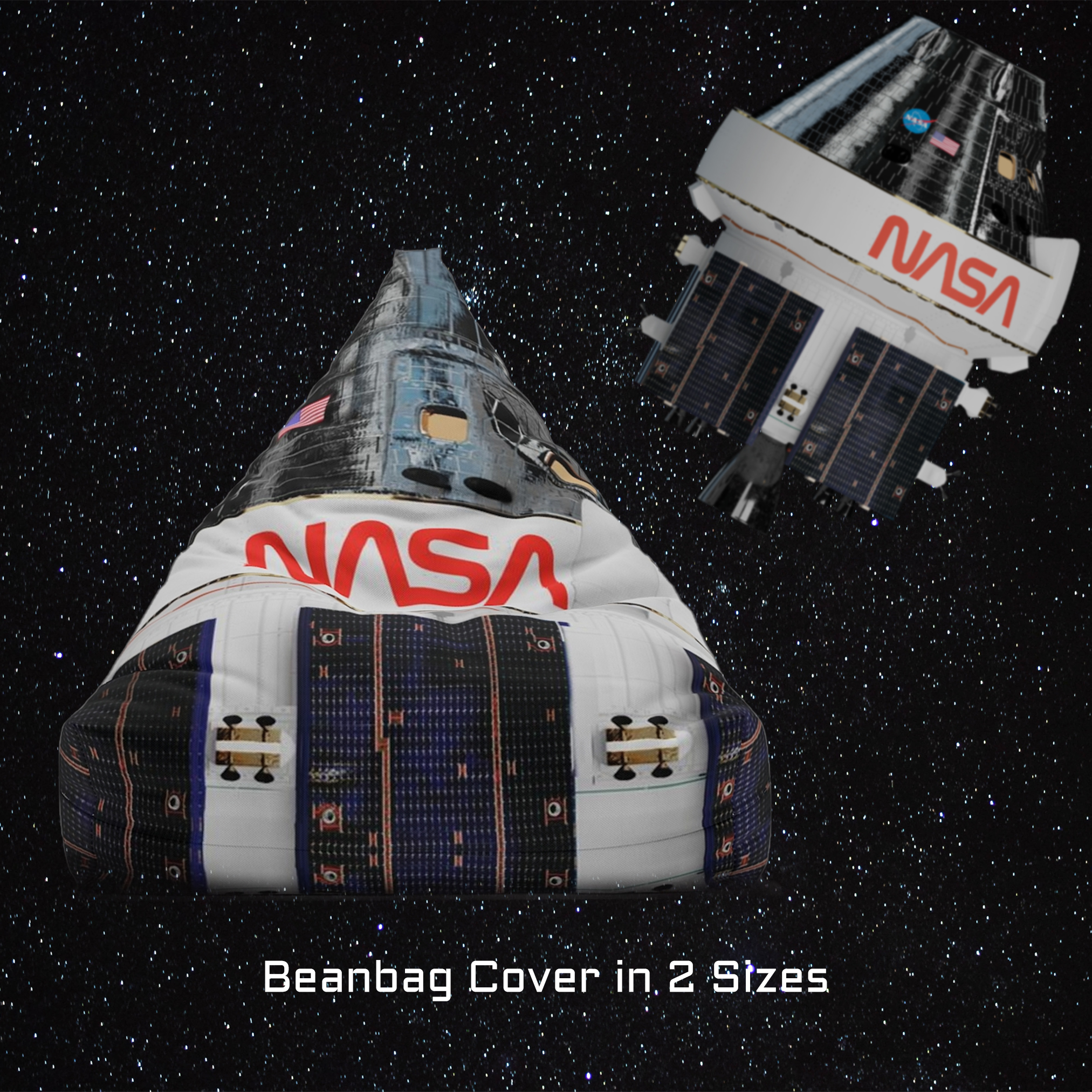 NASA Orion Space Capsule Bean Bag Chair Cover
